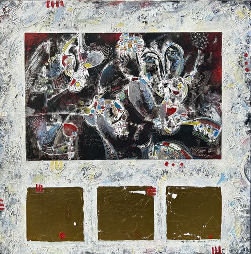 Composition with Gold by Gor Avetisyan, Painting for Sale on Select