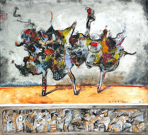 Imaginative Composition by Gor Avetisyan, Painting for Sale on Select