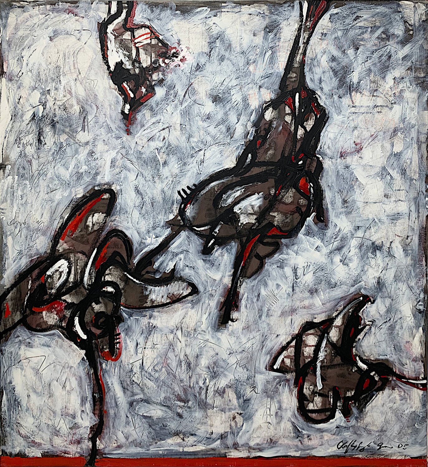 Movement and Calmness Gor Avetisyan Original painting for sale