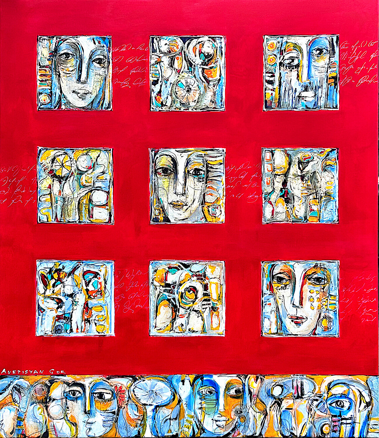 Fragments of Time Gor Avetisyan Original painting for sale