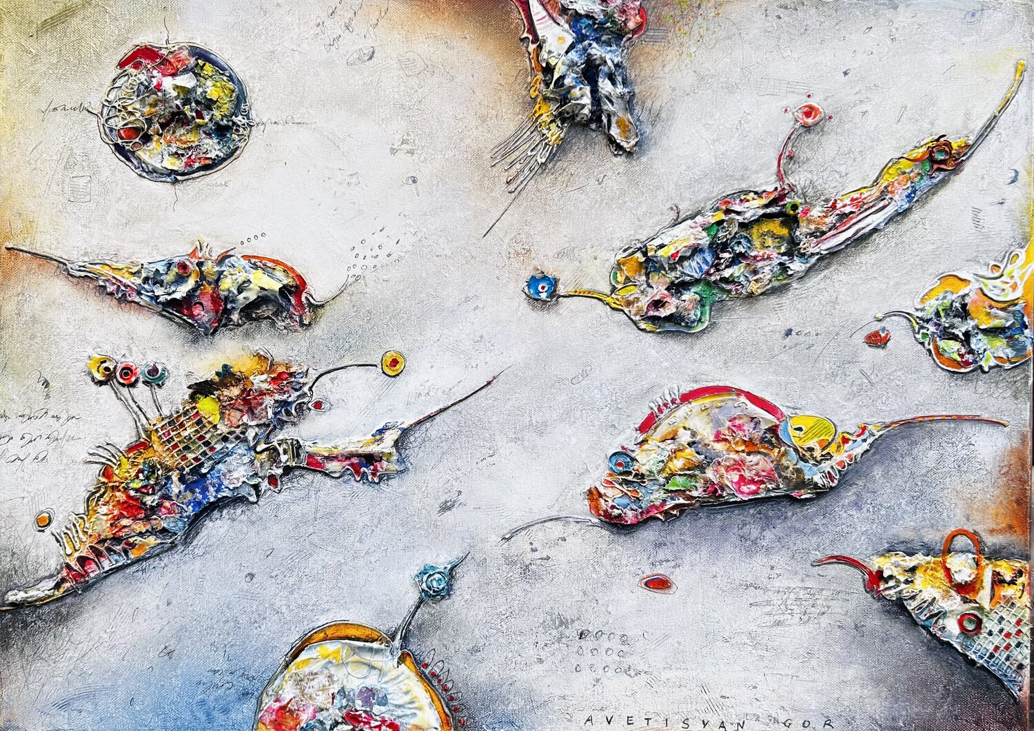 Flying Gor Avetisyan Original painting for sale