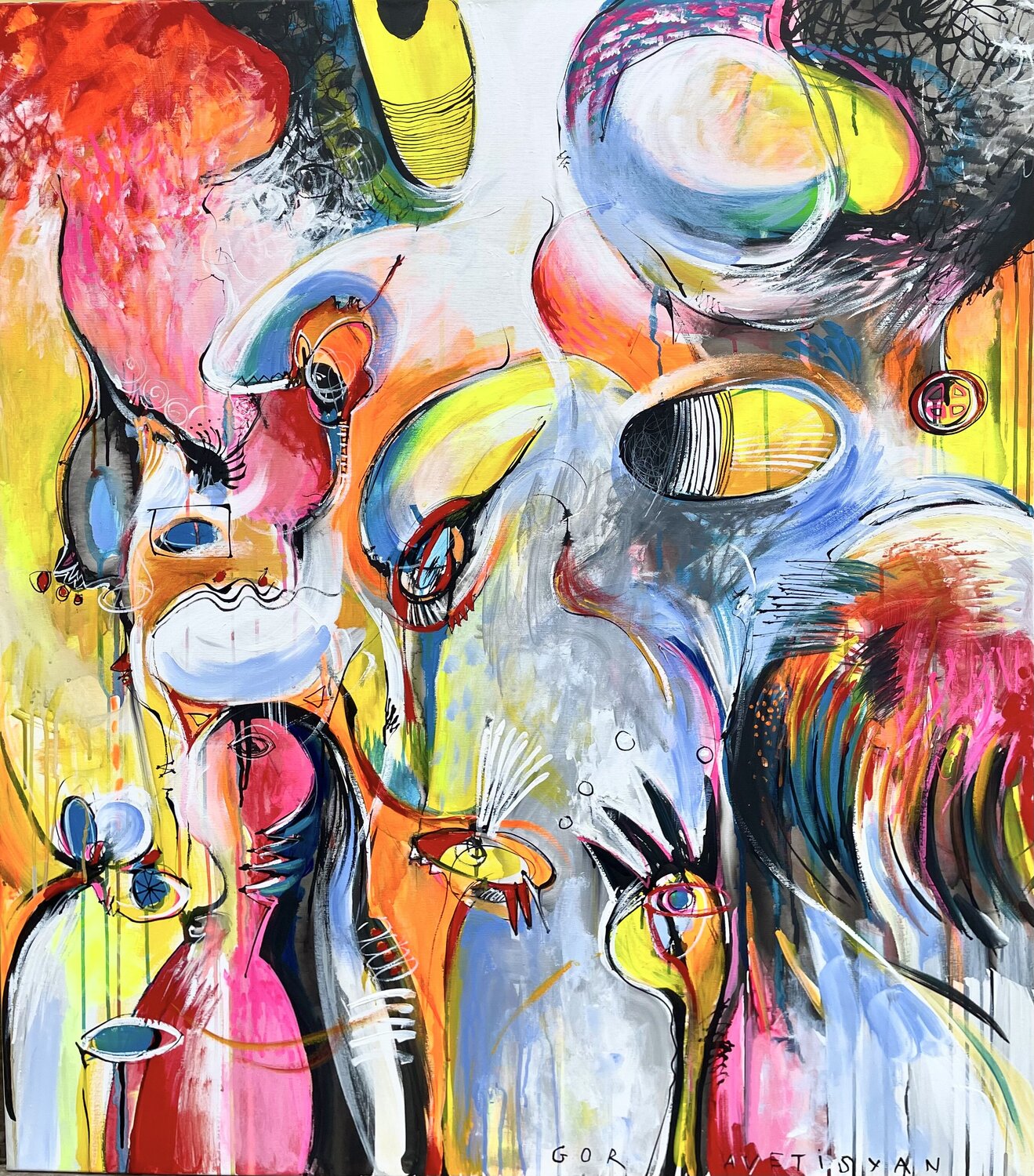 Joyful Reverie Gor Avetisyan Original painting for sale