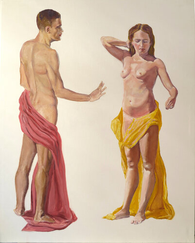 Dionisio y Ariadna by Jesús Manuel Moreno, Painting for Sale on Select