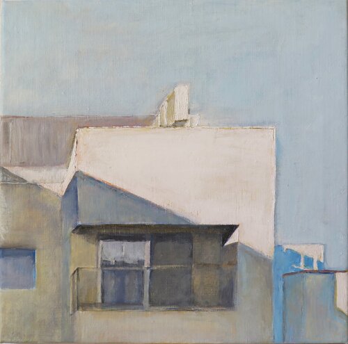 El balcón by Jesús Manuel Moreno, Painting for Sale on Select