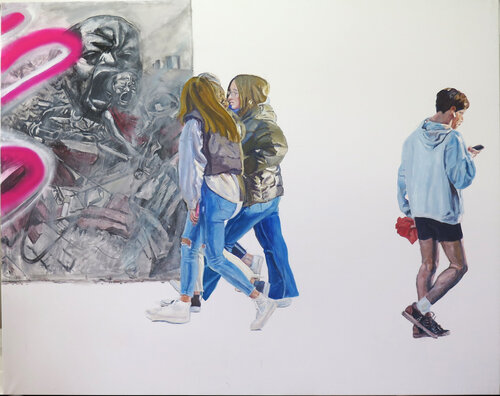 El eco de un grito by Jesús Manuel Moreno, Painting for Sale on Select
