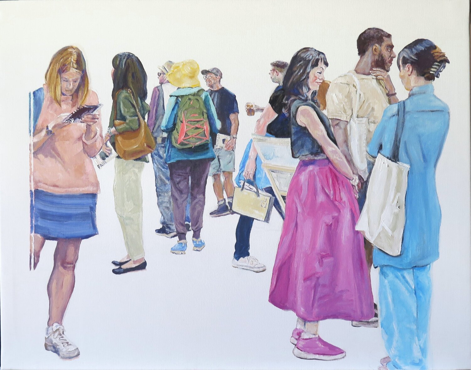 En una feria de Arte en Londres Jesús Manuel Moreno Original painting for sale