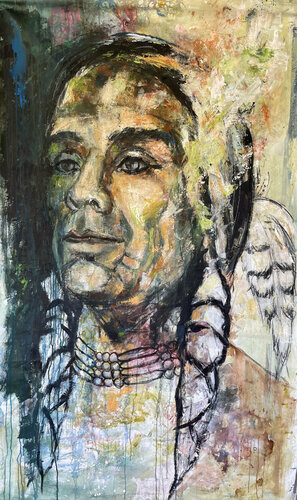 The secret of the white Indians by Maria-Isabel Brandis, Painting for Sale on Select
