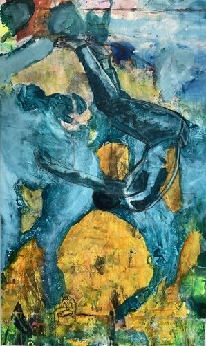 Up und down by Maria-Isabel Brandis, Painting for Sale on Select