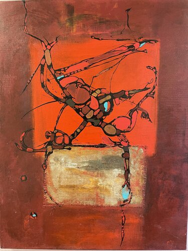 Tanzen auf dem Drahtseil by Maria-Isabel Brandis, Painting for Sale on Select