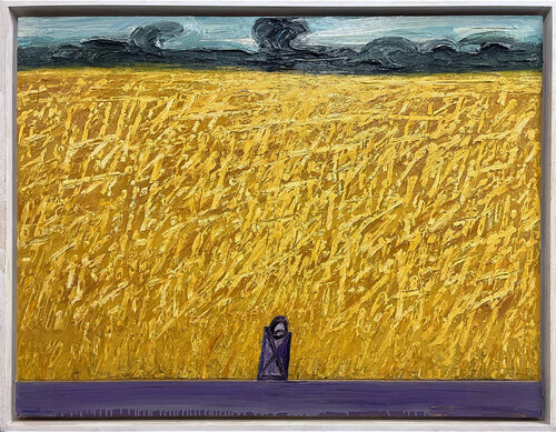 Campo dorato by Gastone Cecconello, Painting for Sale on Select