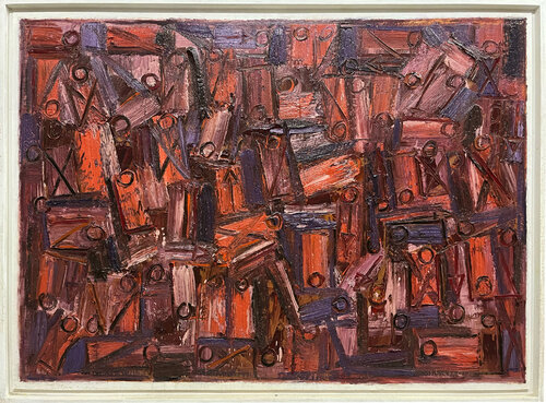 Moltitudine by Gastone Cecconello, Painting for Sale on Select