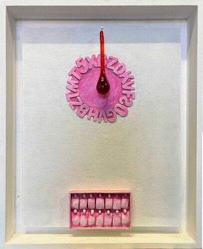 Pink Frequency by Gastone Cecconello, Painting for Sale on Select