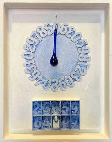 Blue Frequency by Gastone Cecconello, Painting for Sale on Select