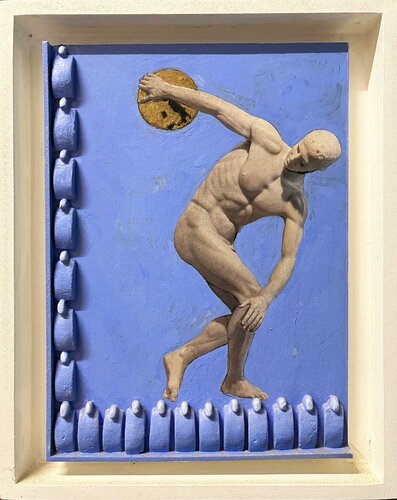Discobolo by Gastone Cecconello, Painting for Sale on Select