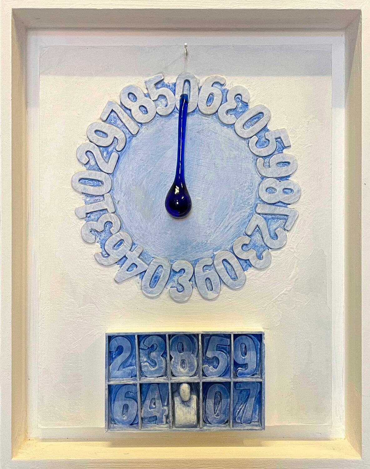 Blue Frequency Gastone Cecconello Original painting for sale