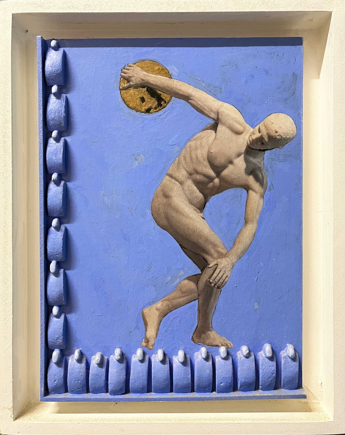 Discobolo Gastone Cecconello Original painting for sale