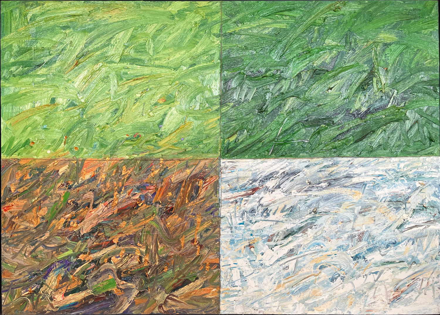 Le stagioni Gastone Cecconello Original painting for sale