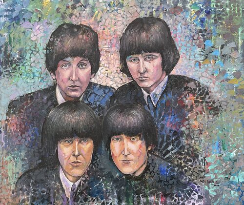The Beetles by Jacob Kwesi Bennett, Painting for Sale on Select