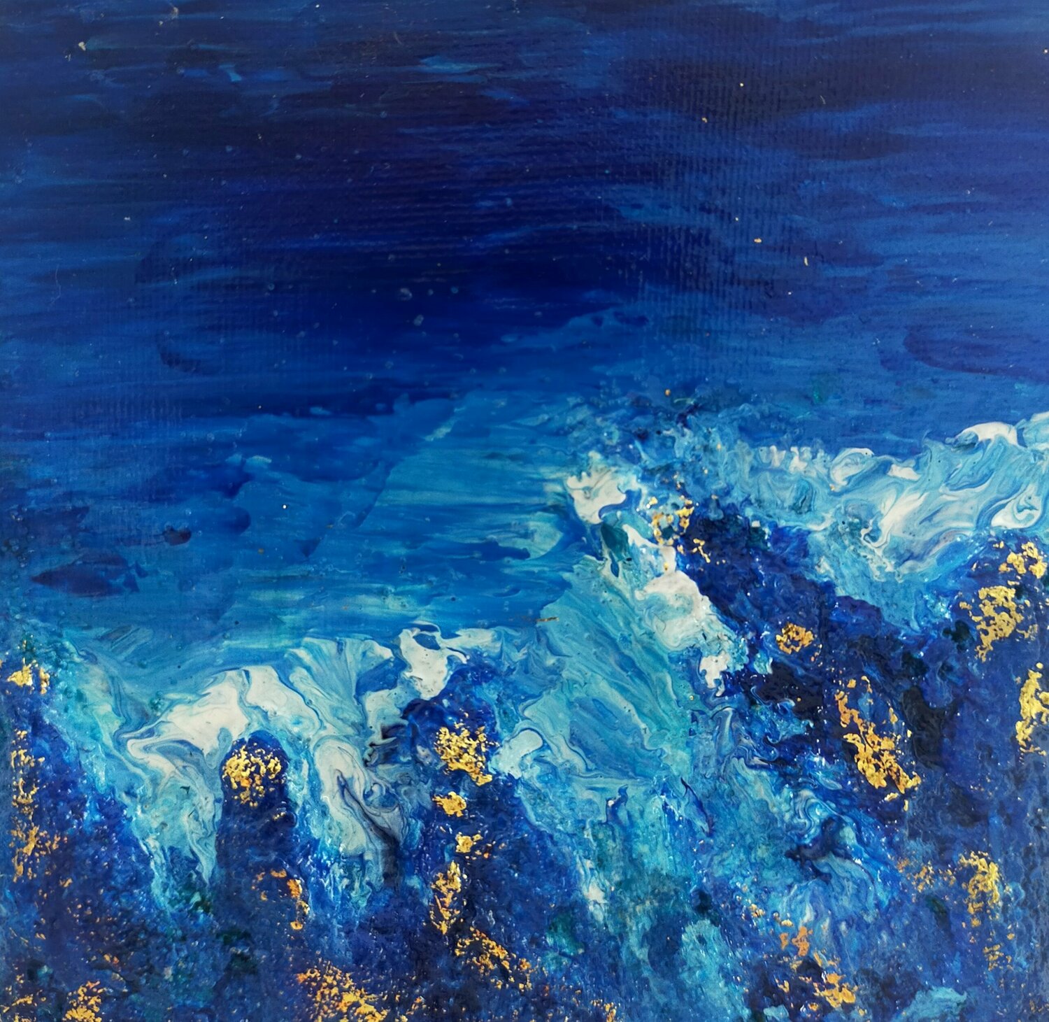 LA ROCHE BLEUE Joëlle Darmon Original painting for sale