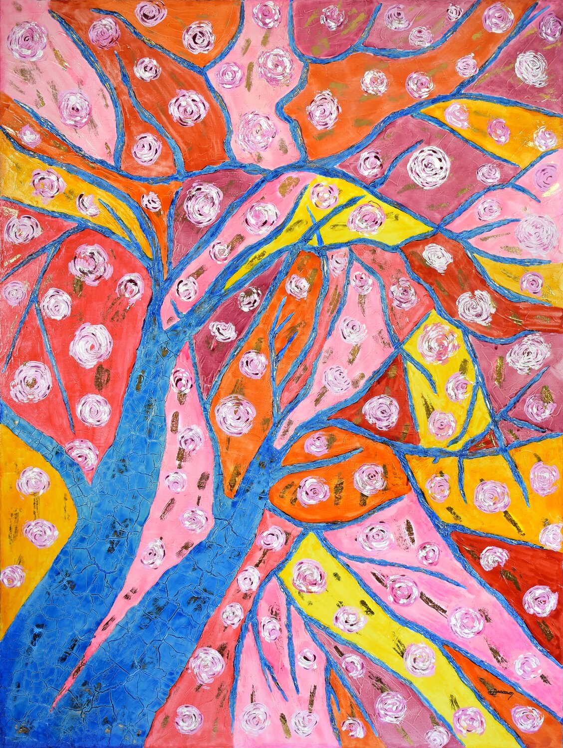RENAISSANCE Joëlle Darmon Original painting for sale