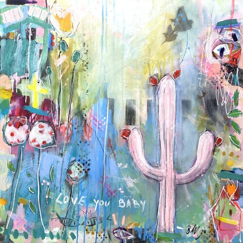 Love you, baby by Bea Schubert, Painting for Sale on Select