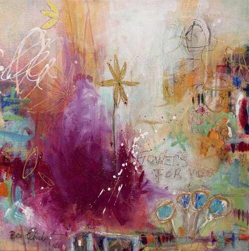 Flowers for you No.1 by Bea Schubert, Painting for Sale on Select
