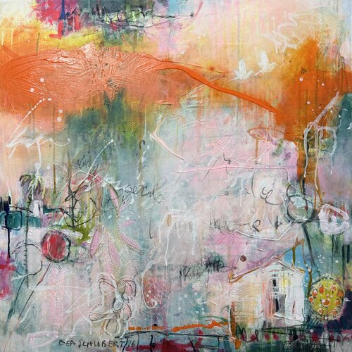 The House that blooms No.1 by Bea Schubert, Painting for Sale on Select