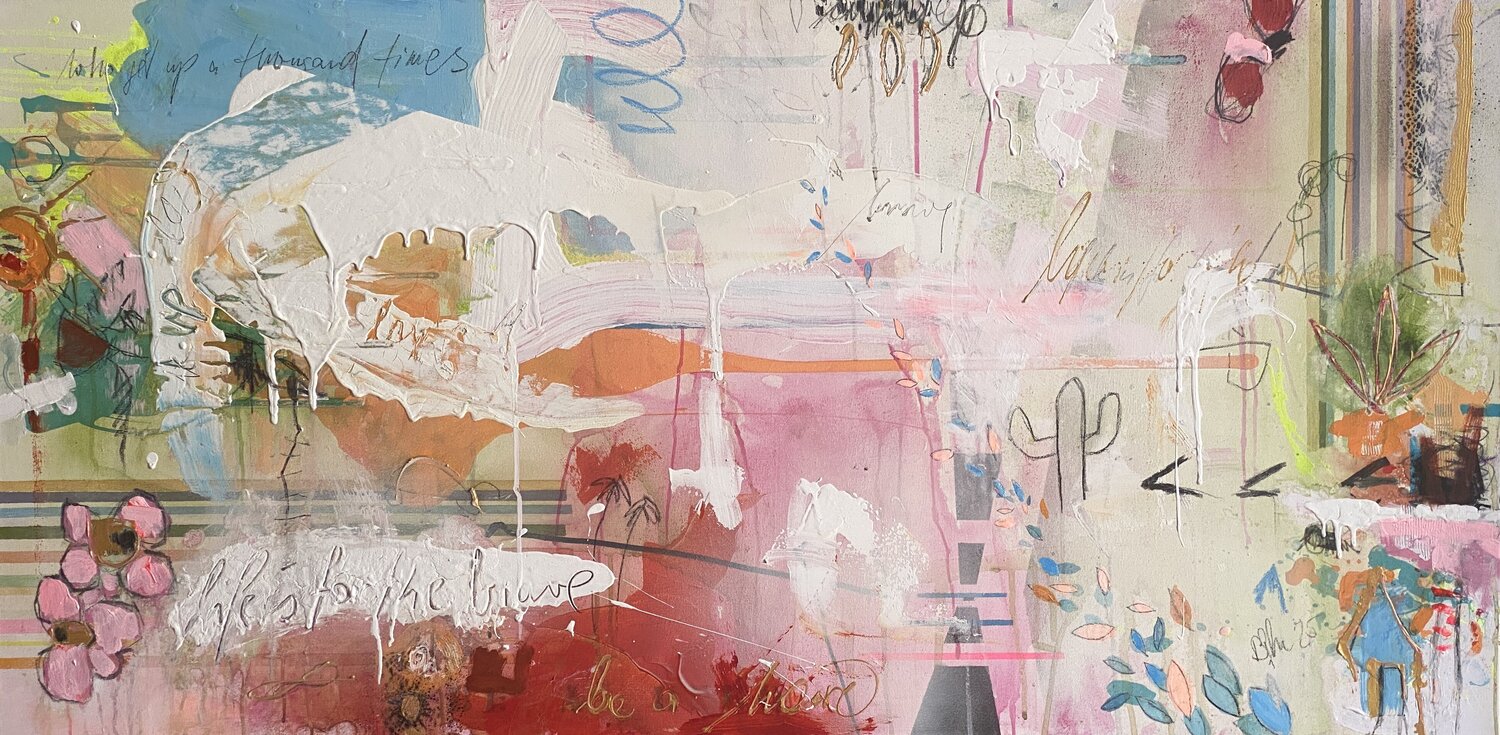 Life Is For The Brave No. 1 Bea Schubert Original painting for sale