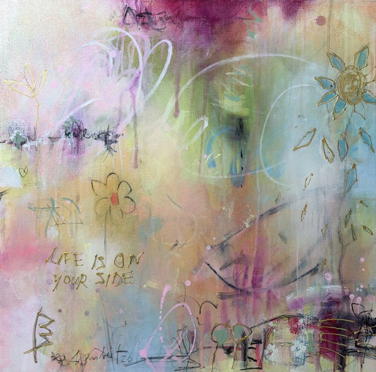 Life is on your side No.2 Bea Schubert Original painting for sale