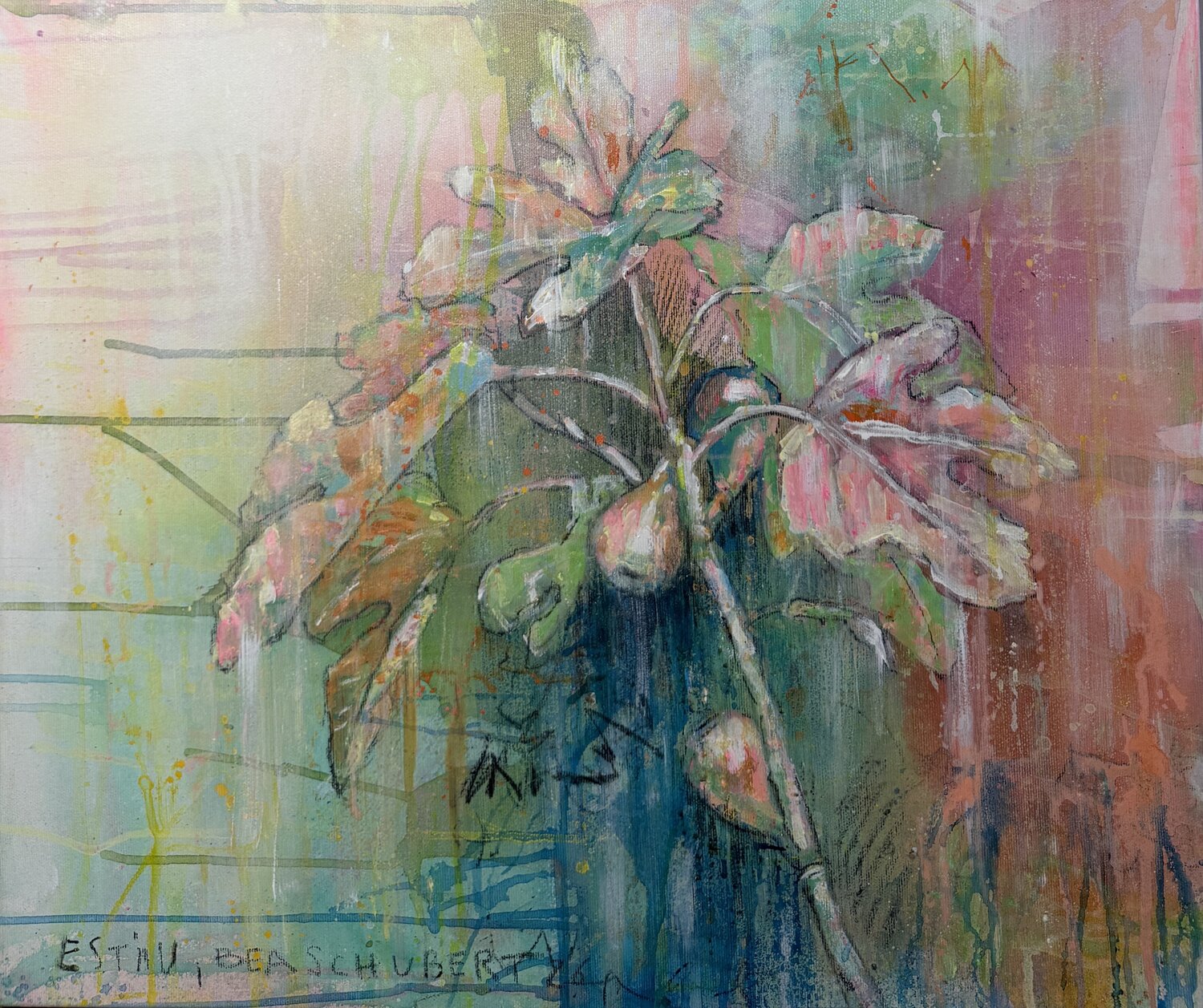 Estiu ( Summer ) Bea Schubert Original painting for sale