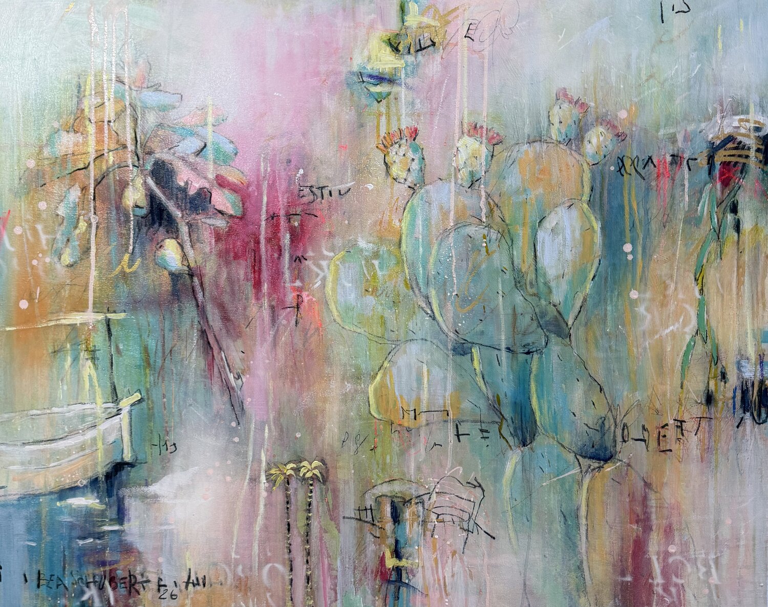 Estiu No.2 ( summer ) Bea Schubert Original painting for sale