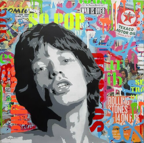 Mick Jagger von Philippe Euger, Malerei kaufen auf Select