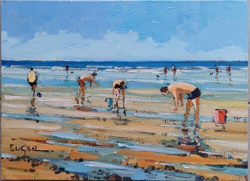 Basse mer à Cabourg von Philippe Euger, Malerei kaufen auf Select