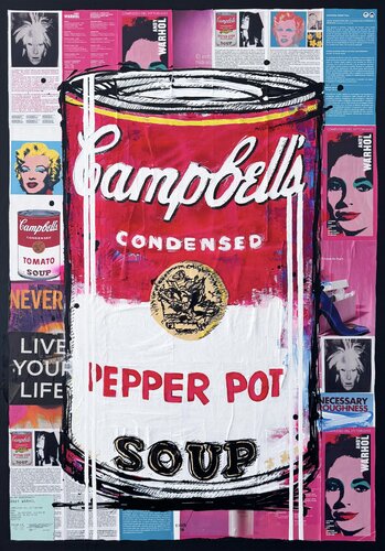 Campbell’s in Rome: Warhol’s Legacy by Esteban Vera, Painting for Sale on Select