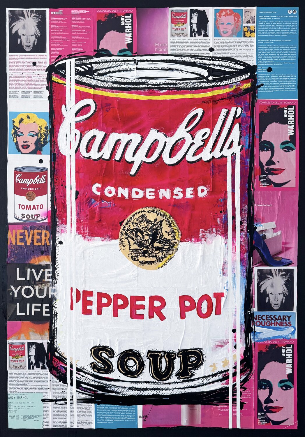 Campbell’s in Rome: Warhol’s Legacy Esteban Vera Original painting for sale