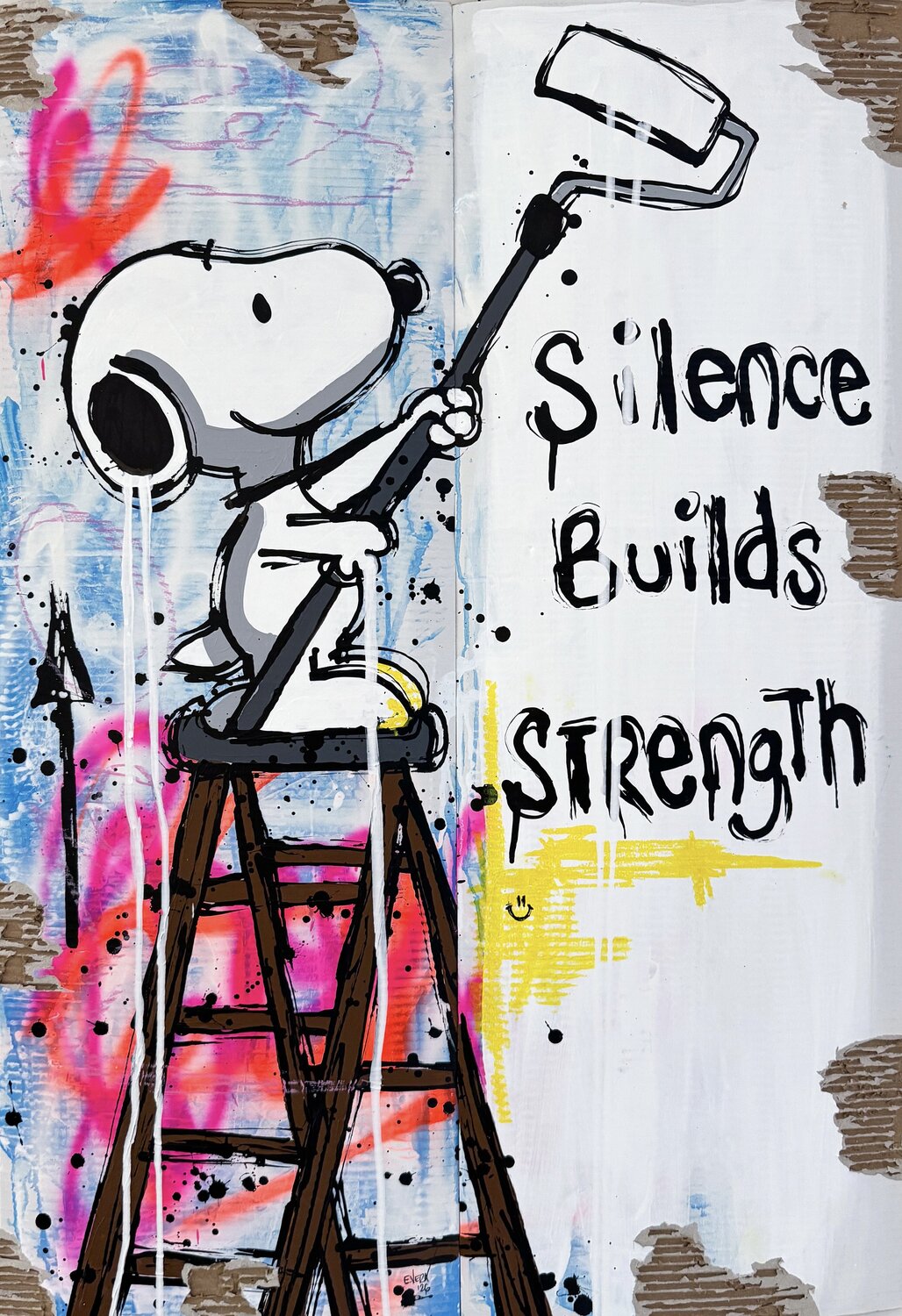 Silence Builds Strength Esteban Vera Original painting for sale