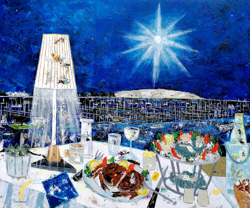 Un soir au Ferret. by Jean-Pierre Borderie, Painting for Sale on Select