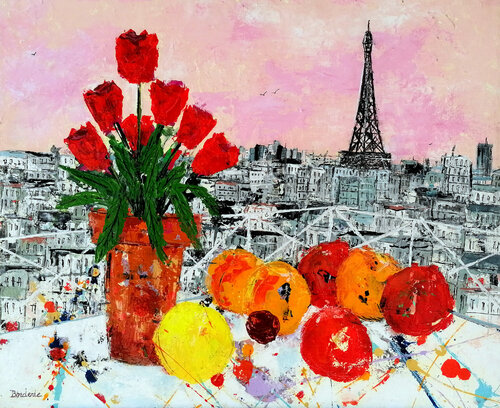La plante by Jean-Pierre Borderie, Painting for Sale on Select