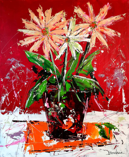 Bouquet de fleurs 3 by Jean-Pierre Borderie, Painting for Sale on Select