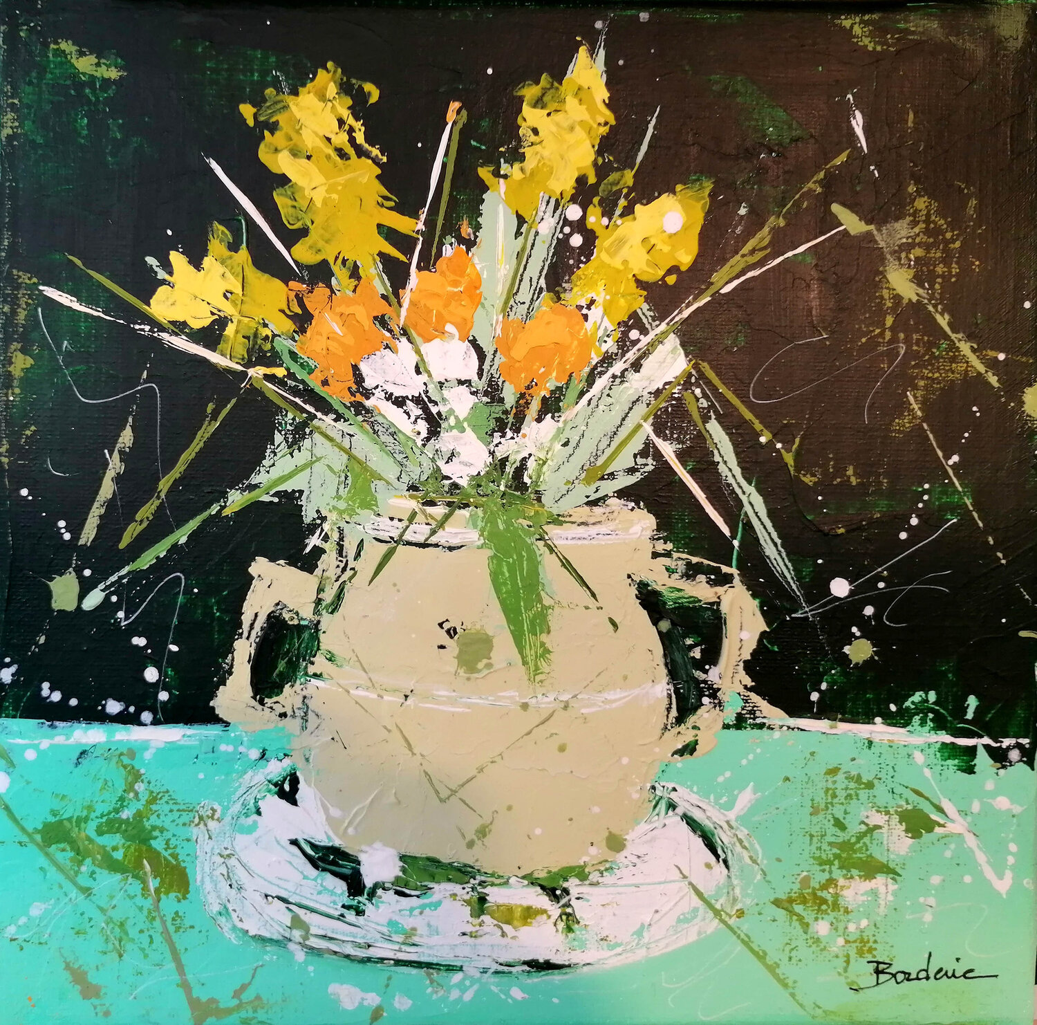 Bouquet 4 Jean-Pierre Borderie Original painting for sale