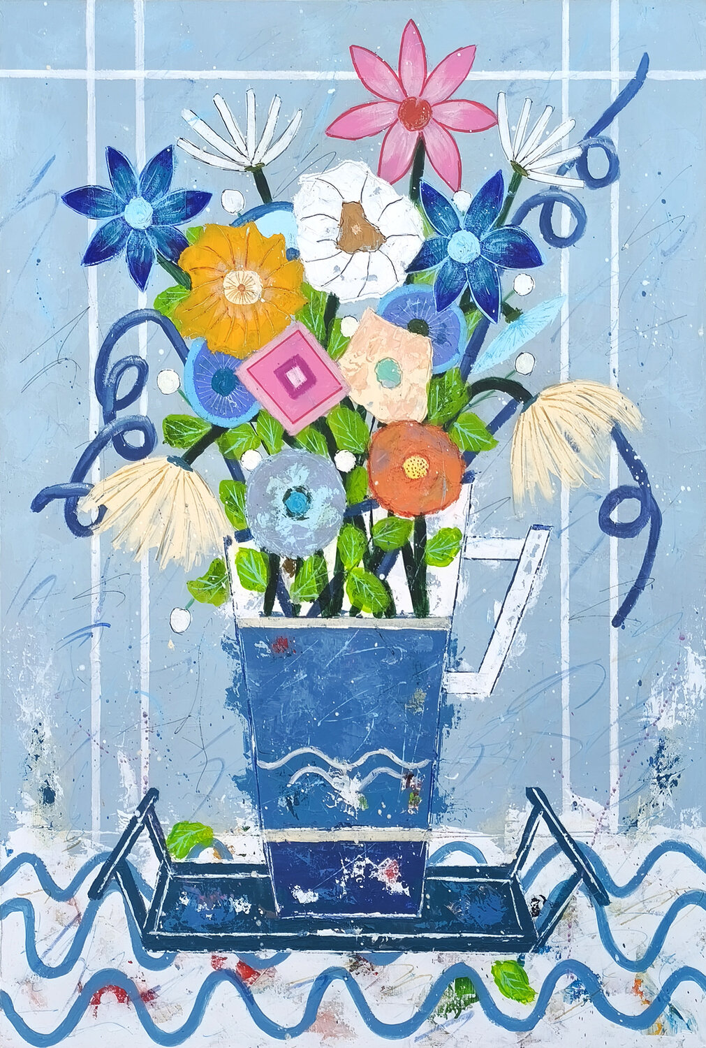 Eloge du printemps Jean-Pierre Borderie Original painting for sale