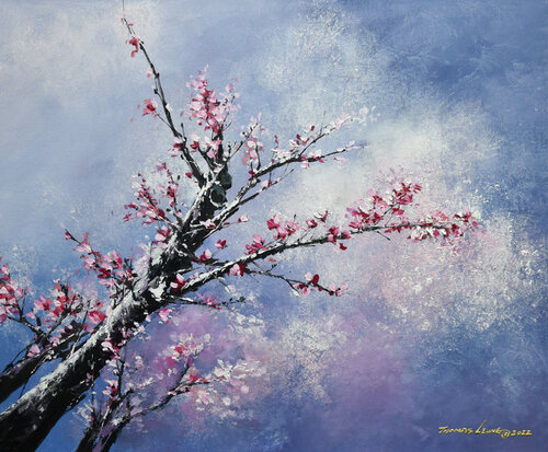 Blossom Season by Thomas Leung, Painting for Sale on Select