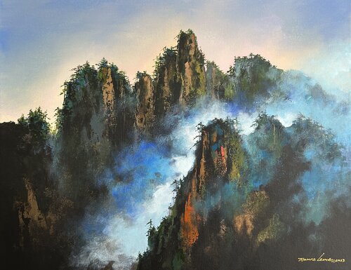 The Sea Of Clouds by Thomas Leung, Painting for Sale on Select