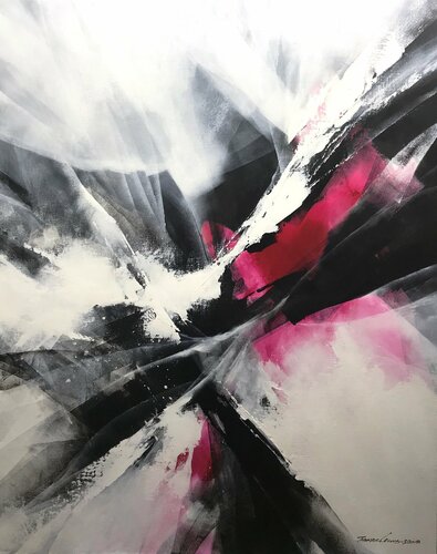 Red Motion by Thomas Leung, Painting for Sale on Select