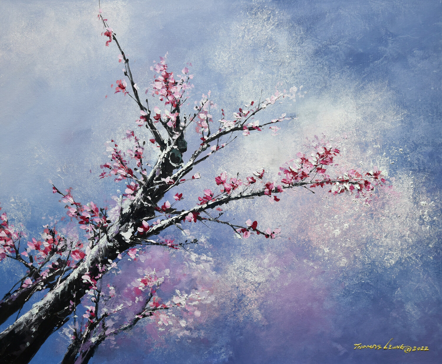 Blossom Season Thomas Leung Original painting for sale