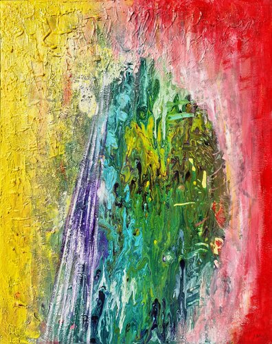 Raggio viola D9 by Michele Imperiale, Painting for Sale on Select