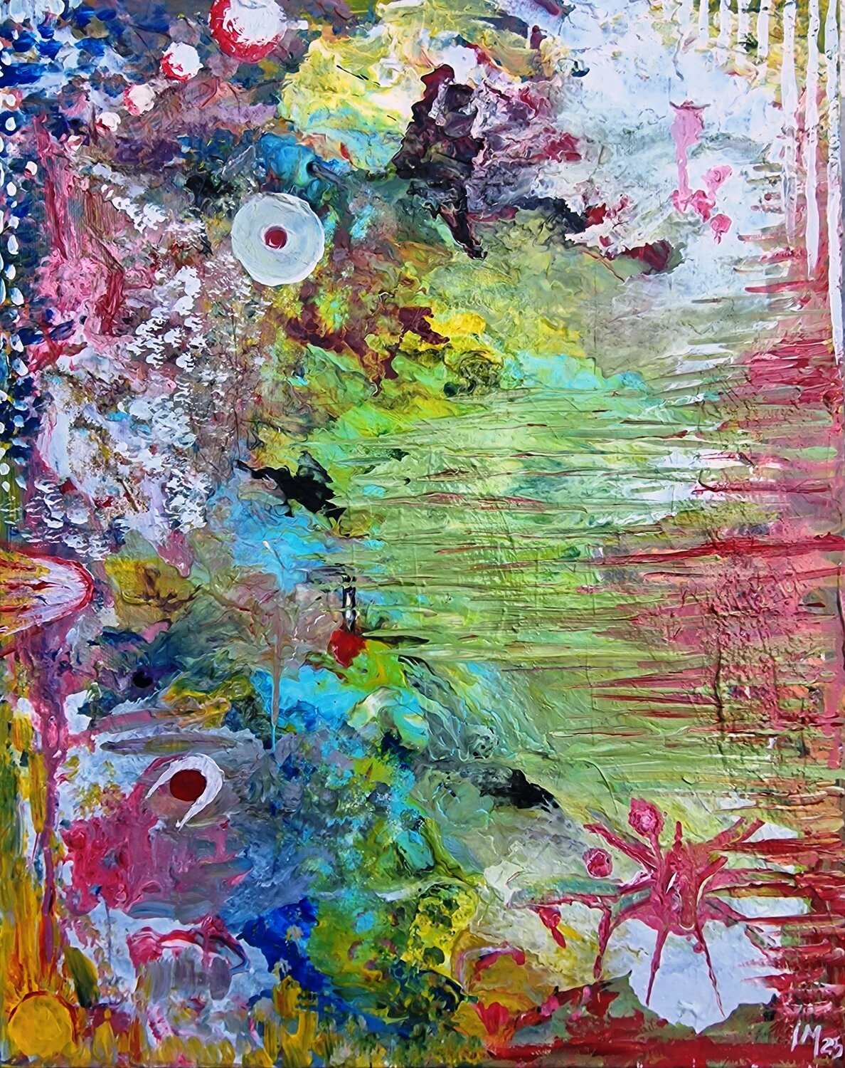 Cerchio bianco  D8 Michele Imperiale Original painting for sale
