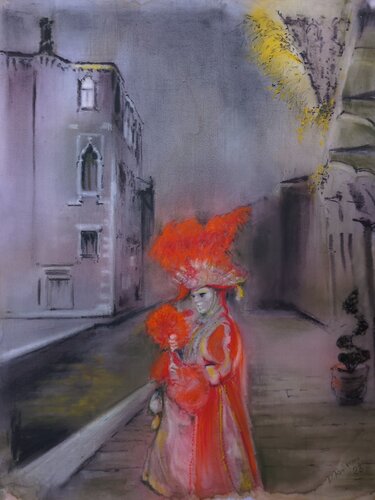 Una sera a Venezia by Davide Rodoquino, Painting for Sale on Select