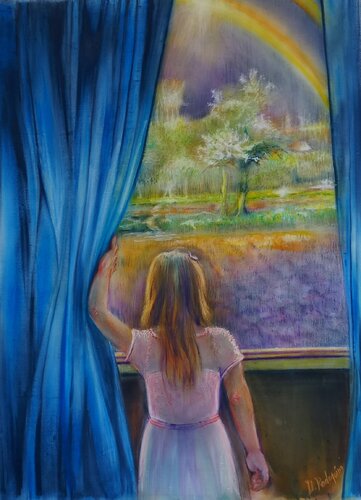 La Visione di Arianna by Davide Rodoquino, Painting for Sale on Select