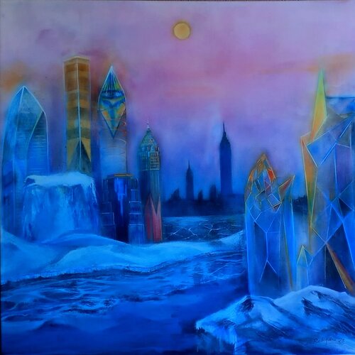 Atlantide bianca by Davide Rodoquino, Painting for Sale on Select